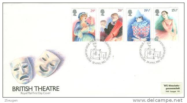 GREAT BRITAIN  1982 EUROPA CEPT   SET FDC - 1982