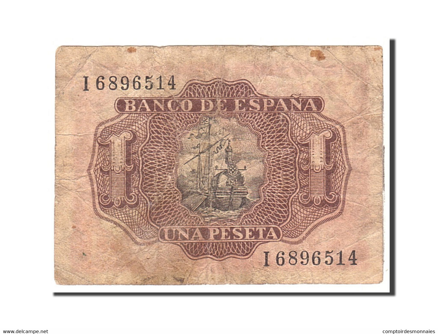 Billet, Espagne, 1 Peseta, 1953, 1953-07-22, KM:144a, TB - 1-2 Pesetas