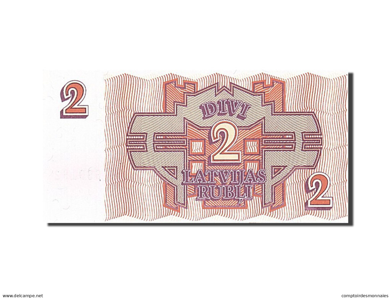 Billet, Latvia, 2 Rubli, 1992, 1992, KM:36, SPL - Latvia