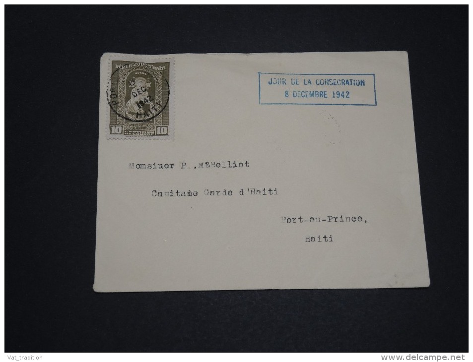 HAITI - Enveloppe De La Consécration En 1942 - A Voir - L 1719 - Haïti