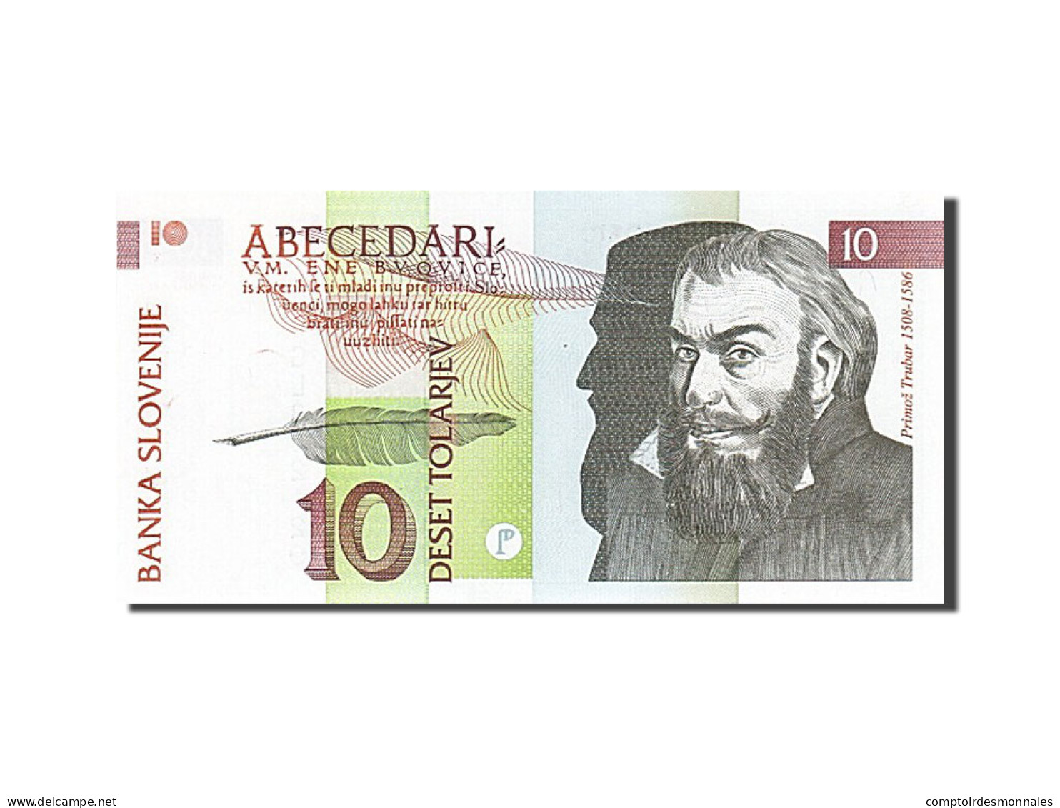 Billet, Slovénie, 10 Tolarjev, 1992, 1992, KM:11a, SPL - Slovenia