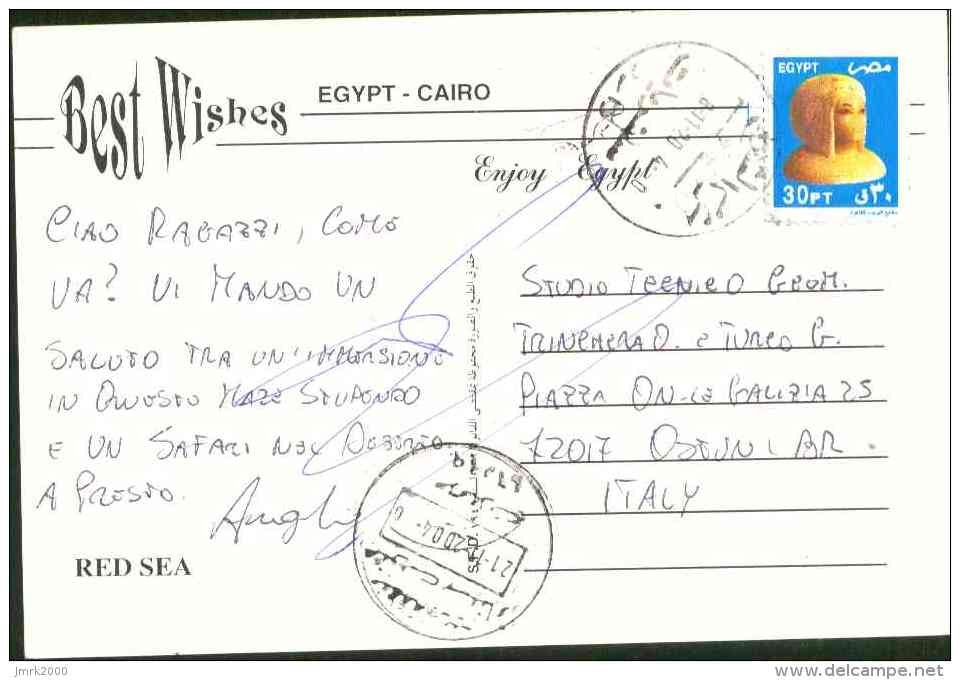 Egypt 2004 Used Postcard Send To Italy (Red Sea) - Brieven En Documenten