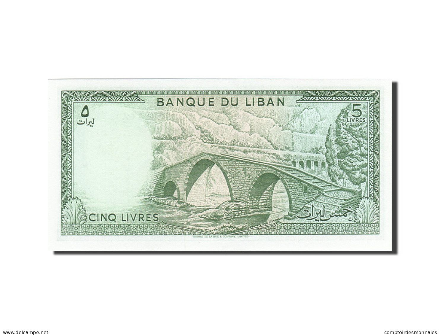 Billet, Lebanon, 5 Livres, 1978, 1986, KM:62d, SPL - Libanon