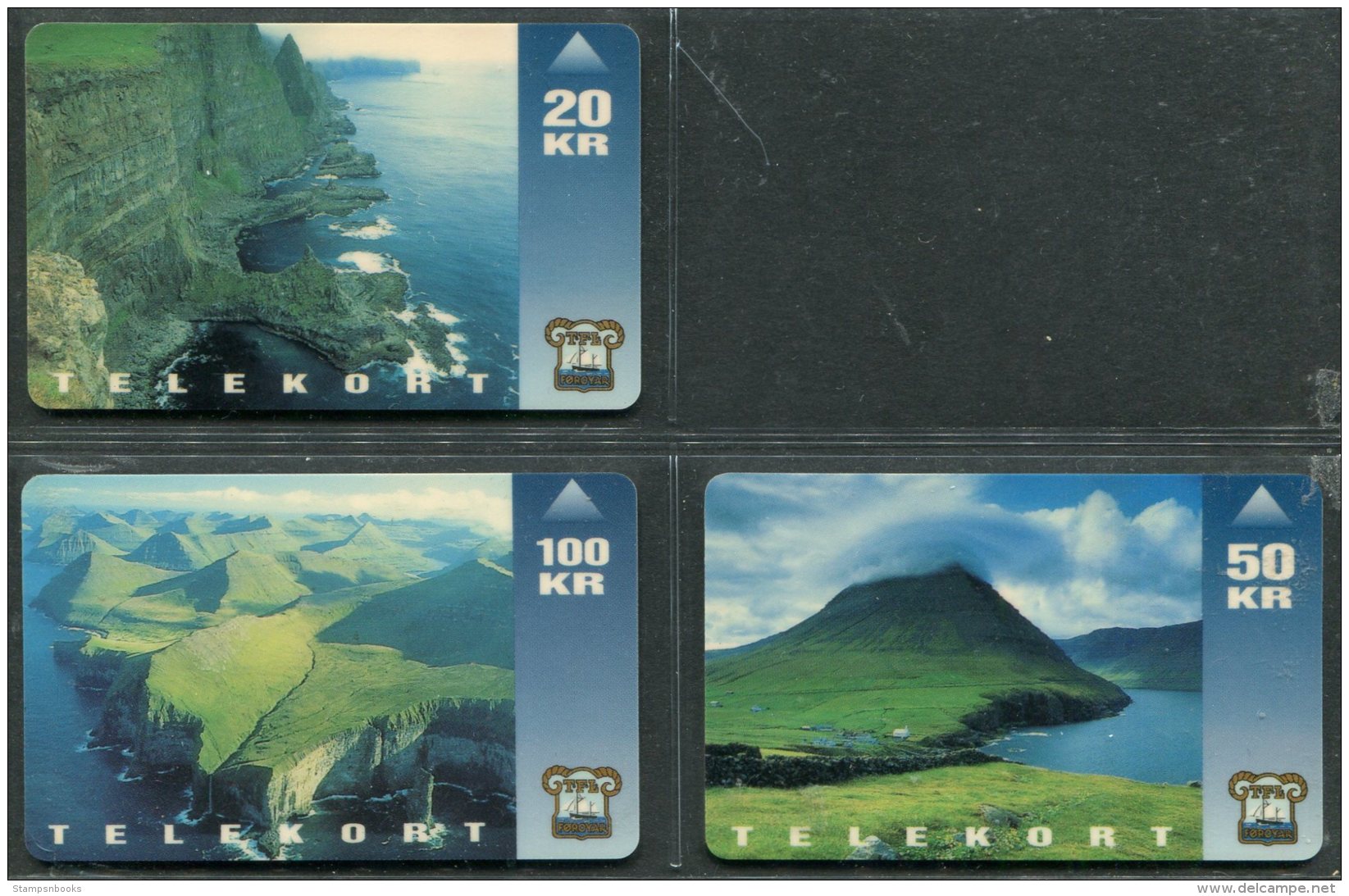 1993 Faroe Islands 3 X Telekort Telephone Cards Telefonverk Foroya Logtings - Faroe Islands