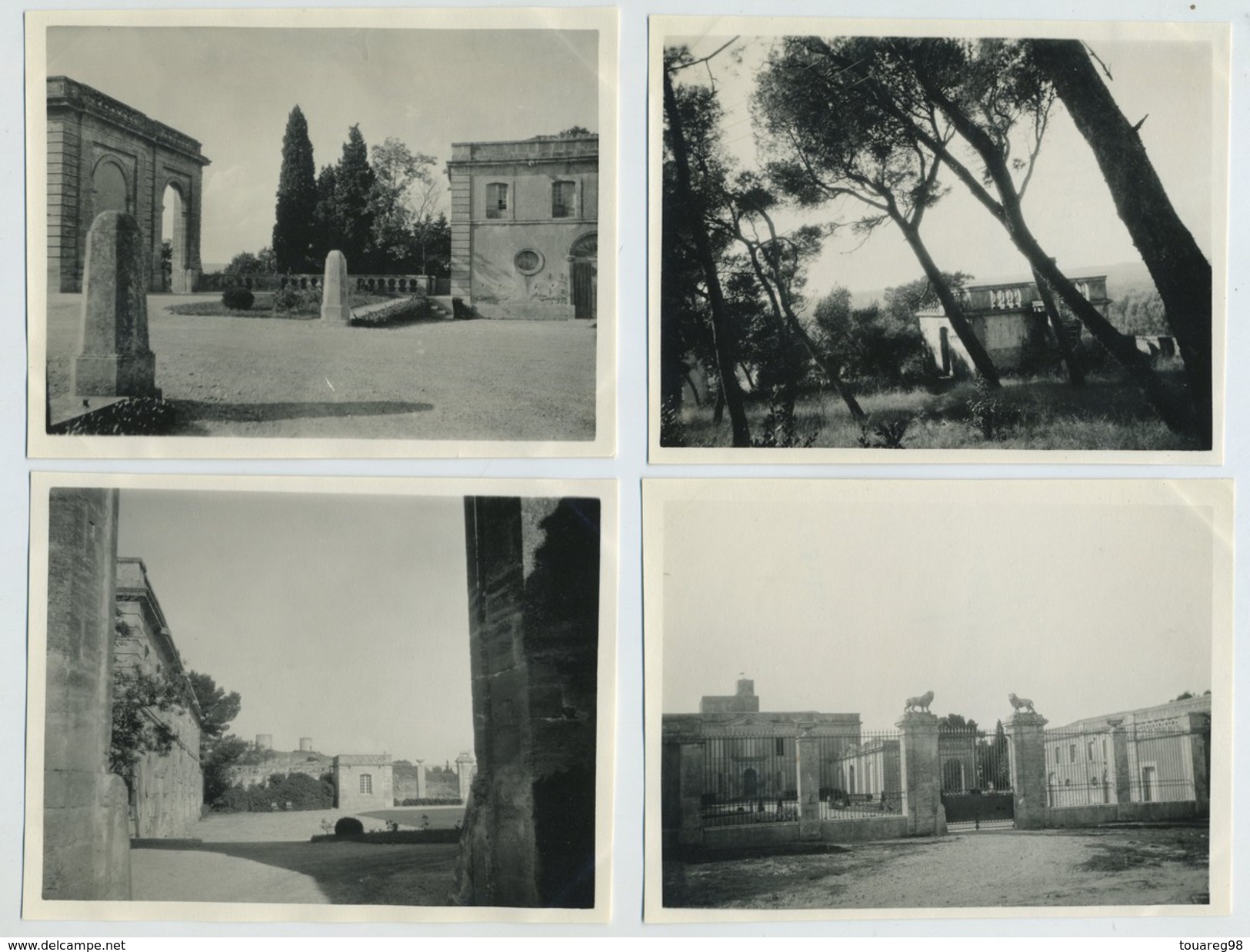 (Gard). Lot De 16 Photos. Château De Montfrin, 1928. - Lieux