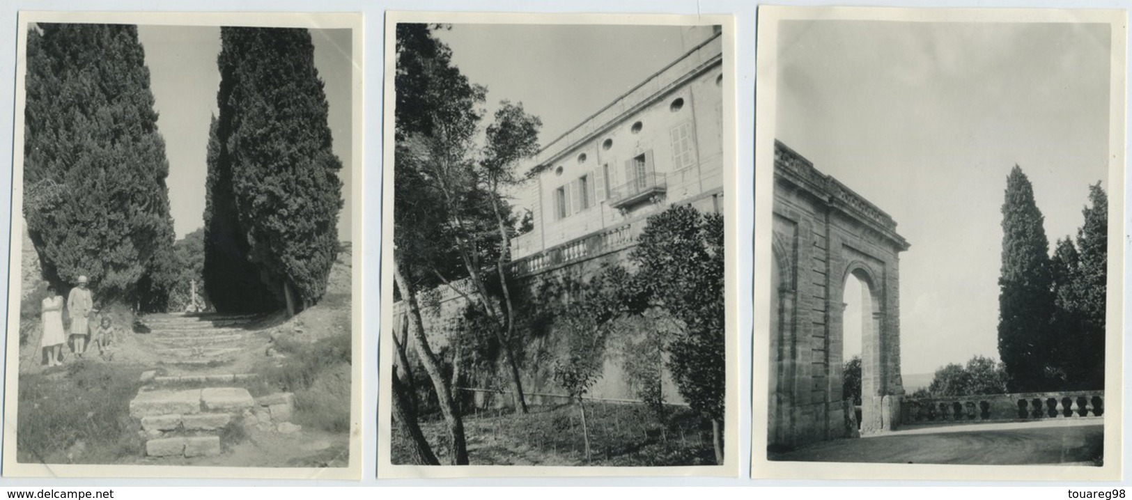 (Gard). Lot De 16 Photos. Château De Montfrin, 1928. - Lieux