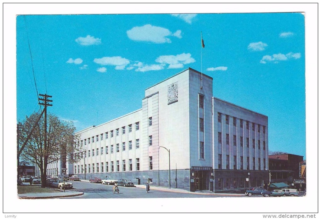 Canada Sherbrooke Edifice Federal Federal Building Voiture Americaine Automobile - Sherbrooke