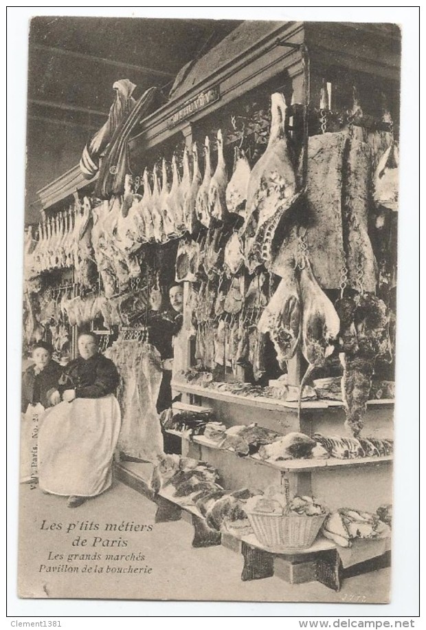 PARIS  : Les P´tits Métiers De Paris - Les Grands Marchés - Pavillon De La Boucherie - Très Bon état - Petits Métiers à Paris