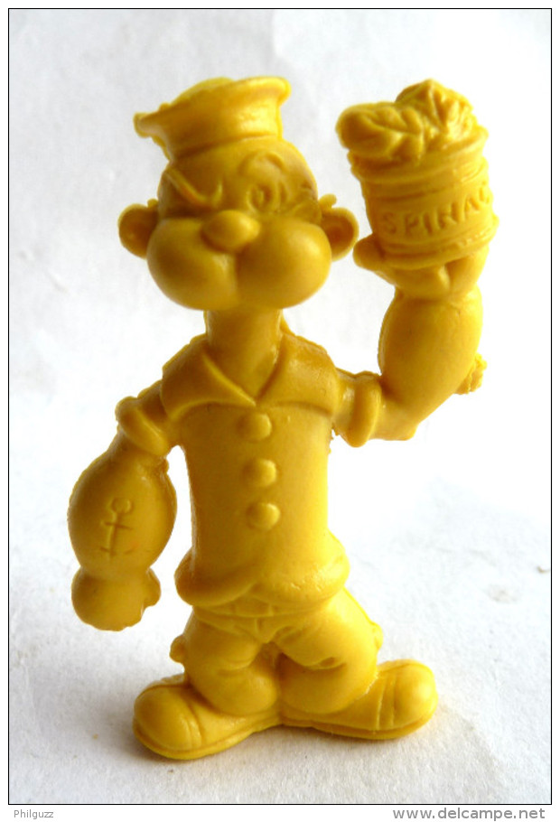 RARE FIGURINE PUBLICITAIRE PRIME US 1980 - MONOCHROME POPEYE - POPEYE Jaune - Autres & Non Classés