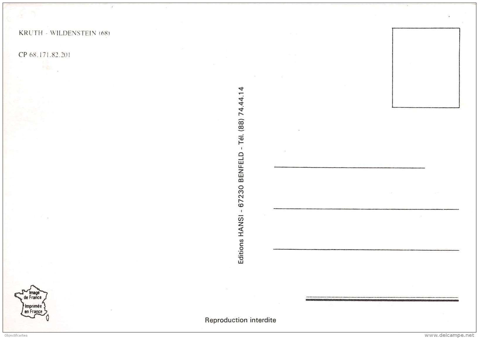 KRUTH WILDENSTEIN 4(scan Recto-verso) MA1012 - Autres & Non Classés