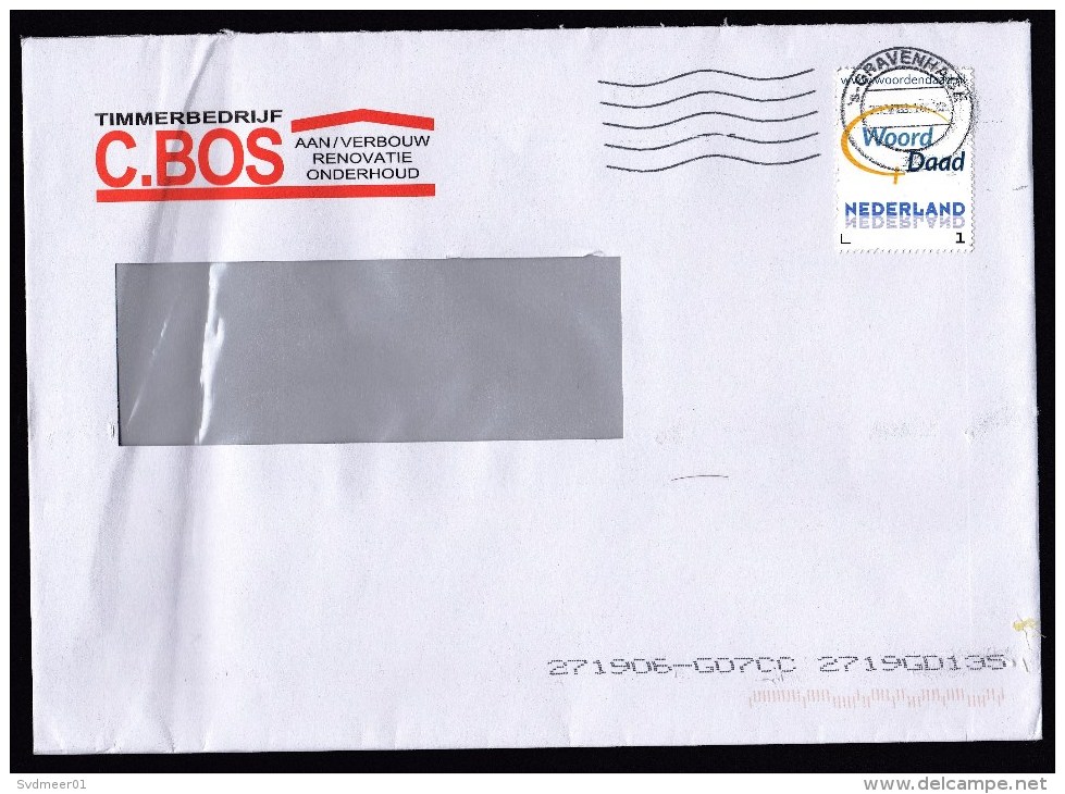 Netherlands: Cover, 2016, 1 Personalized Stamp, Logo Christian Aid Organisation 'Woord & Daad' (minor Crease) - Lettres & Documents