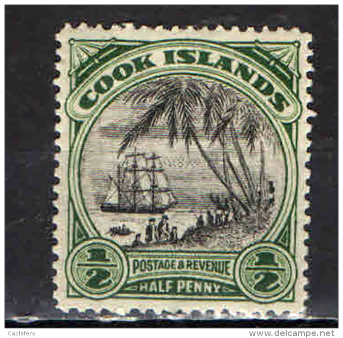 COOK ISLANDS - 1932 - SBARCO NELLE ISOLE DEL CAPITANO COOK - NUOVO MNH - Cook