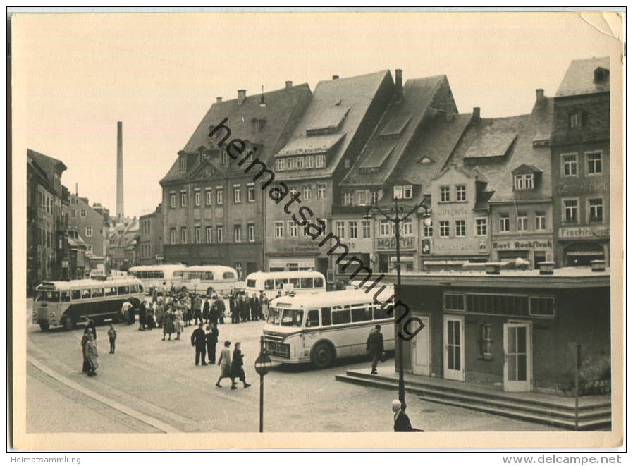 Mittweida - Markt - Busse - Foto Ohne AK-Einteilung - Mittweida