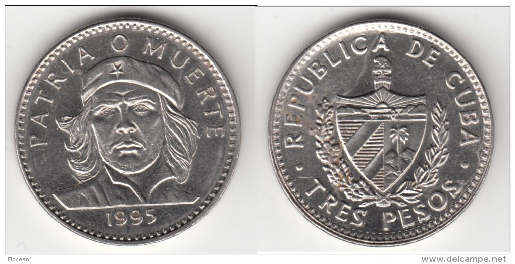 **** CUBA - 3 PESOS 1995 - TRES PESOS 1995 - ERNESTO CHE GUEVARA *** EN ACHAT IMMEDIAT !!! - Cuba