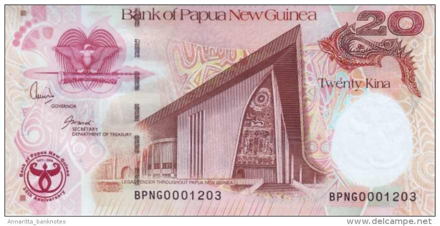 PAPUA NEW GUINEA 20 KINA 2008 (2009) P-36 UNC  [ PG141a ] - Papua-Neuguinea