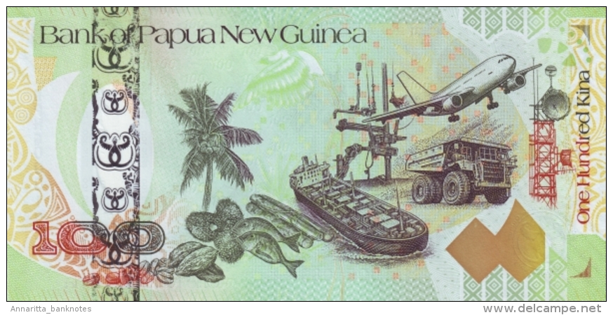 PAPUA NEW GUINEA 100 KINA 2008 (2009) P-37 UNC COMMEMORATIVE  [ PG142a ] - Papouasie-Nouvelle-Guinée