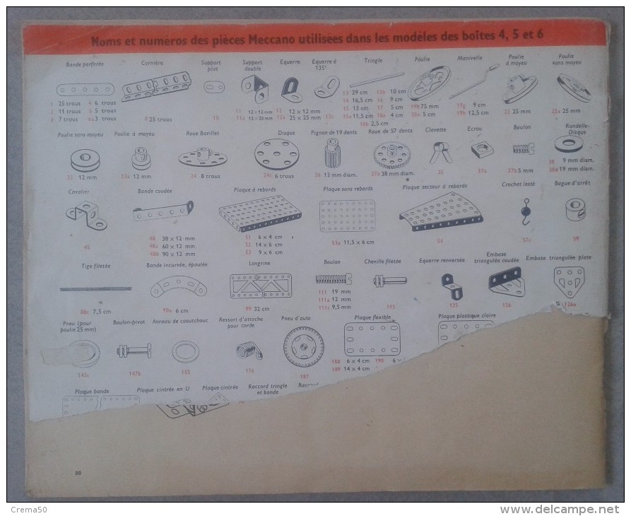 Catalogue MECCANO: N° 4, 5 Et 6 - 82 Pages - Meccano