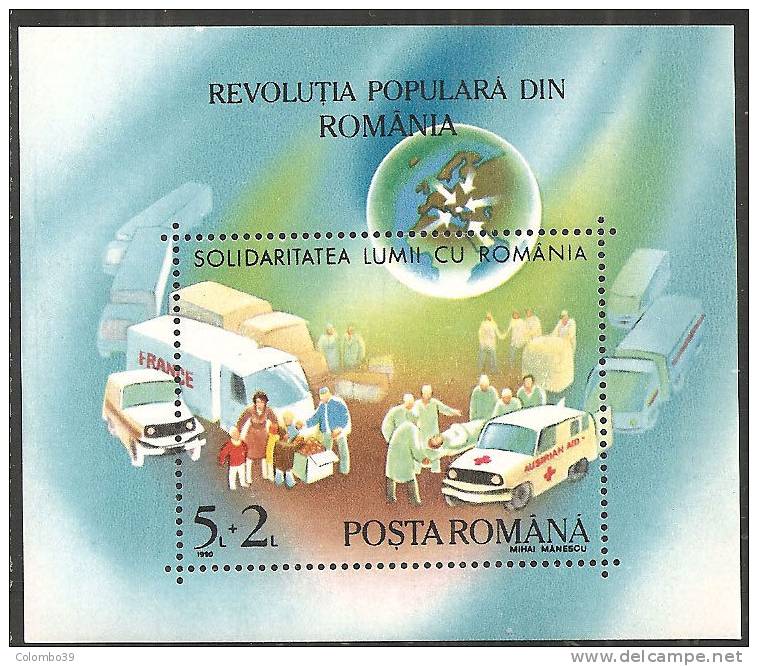 Romania 1990 BF Nuovo** - Mi.263  Yv.209 - Blocchi & Foglietti