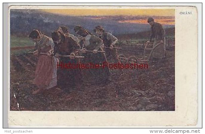 (44879) Künstler AK Orani: Frauen Ziehen Pflug, 1915 - Non Classificati