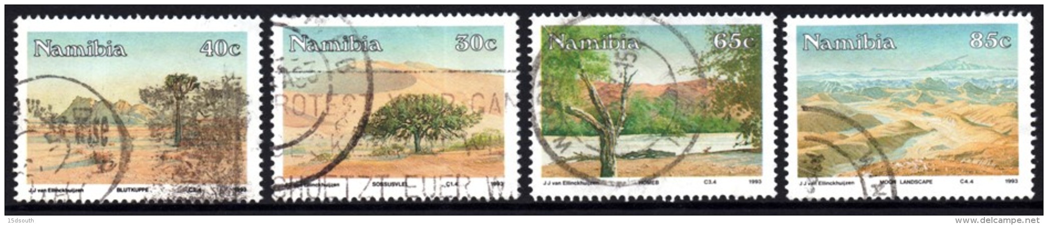 Namibia - 1993 Namib Desert Set (o) # SG 615-618 , Mi 743-746 - Namibie (1990- ...)