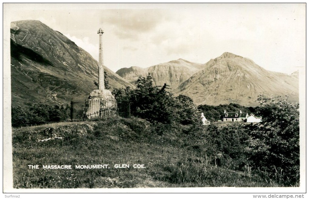 ARGYLL - THE MASSACRE MONUMENT, GLENCOE RP Arg147 - Argyllshire