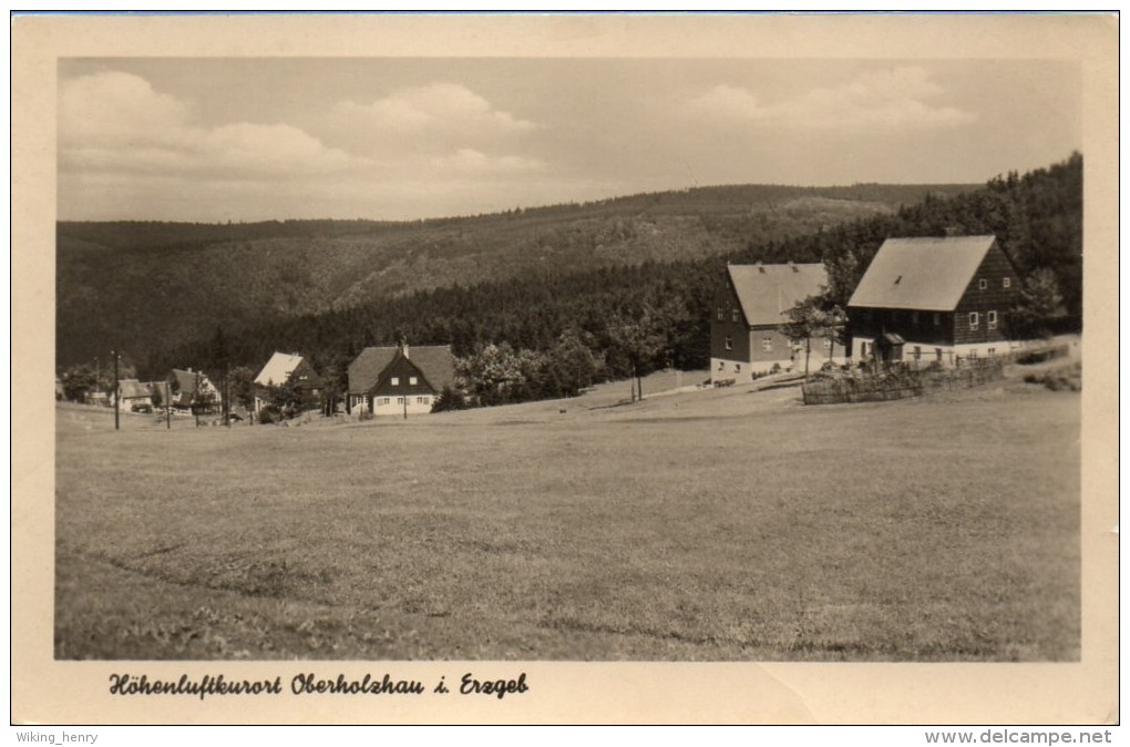 Rechenberg Bienenmühle Oberholzhau - S/w Ortsansicht 1 - Rechenberg-Bienenmühle