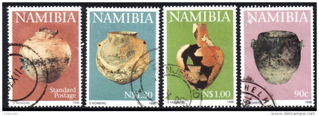 Namibia - 1996 Early Pottery Set (o) # SG 697-700 , Mi 824-827 - Archeologia