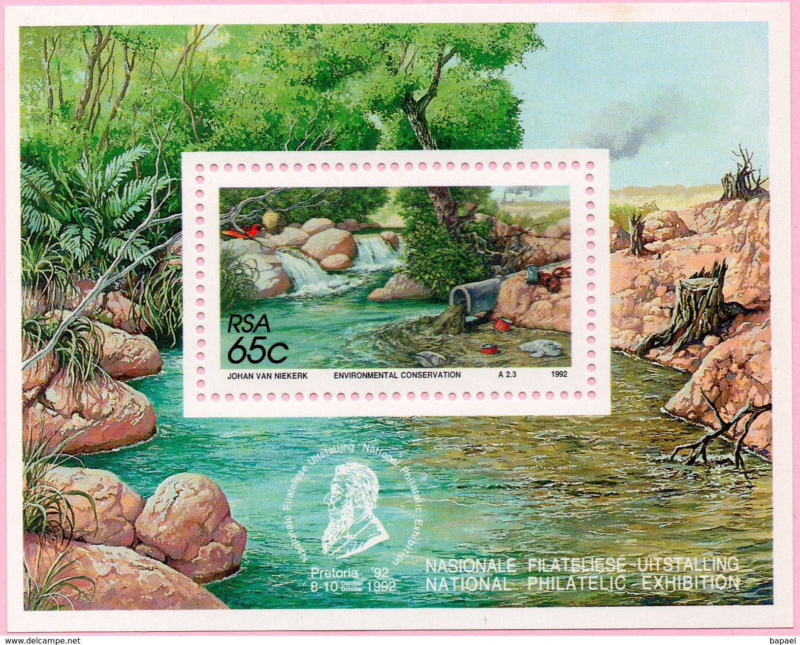 N° Yvert & Tellier 405 - Bloc Feuillet D'Afrique Du Sud (RSA) (1992) - MNH - Pollution Des Eaux - Ungebraucht