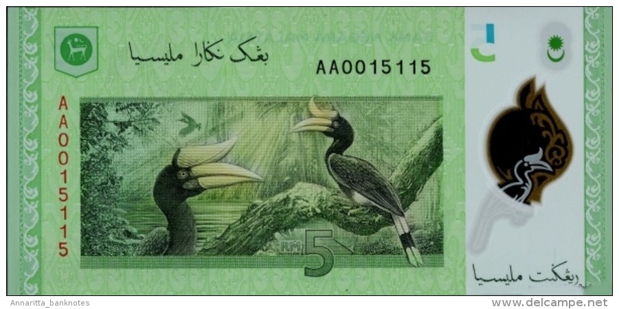 MALAYSIA 5 RINGGIT ND (2011) P-52 UNC  [ MY150a ] - Maleisië