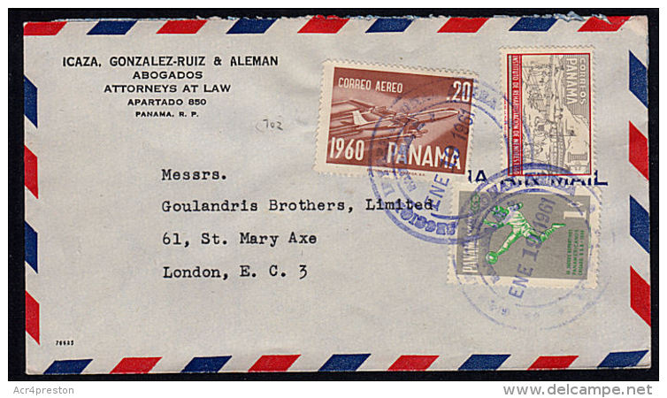 A0746 PANAMA 1961, Cover To UK - Panama