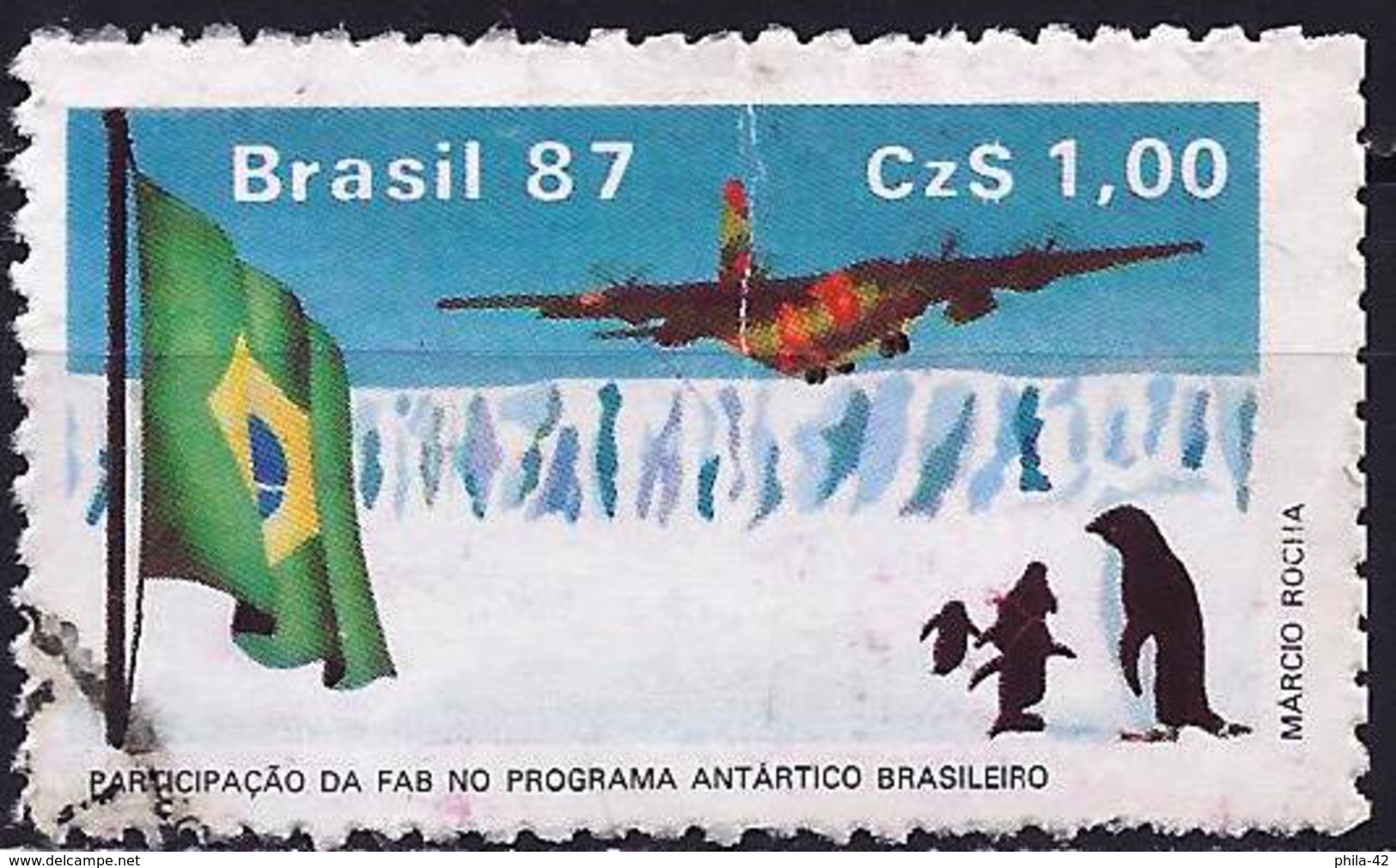 Brazil 1987 - Brazilian Antarctic Program ( Mi 2207 - YT 1829 ) - Usati