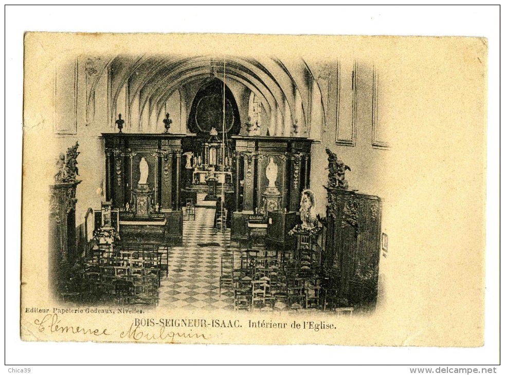 17924   -  Bois-Seigneur-Isaac   -  Intérieur De L´Eglise - Eigenbrakel