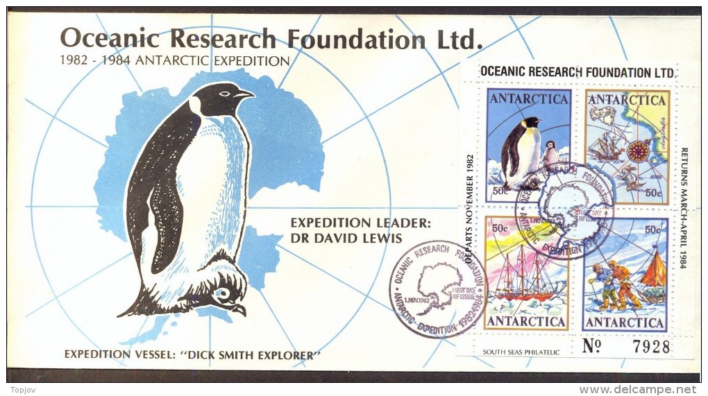 ANTARCTICA - EXPEDITION  VESSEL - FD - 1982 - RARE - Antarctische Expedities