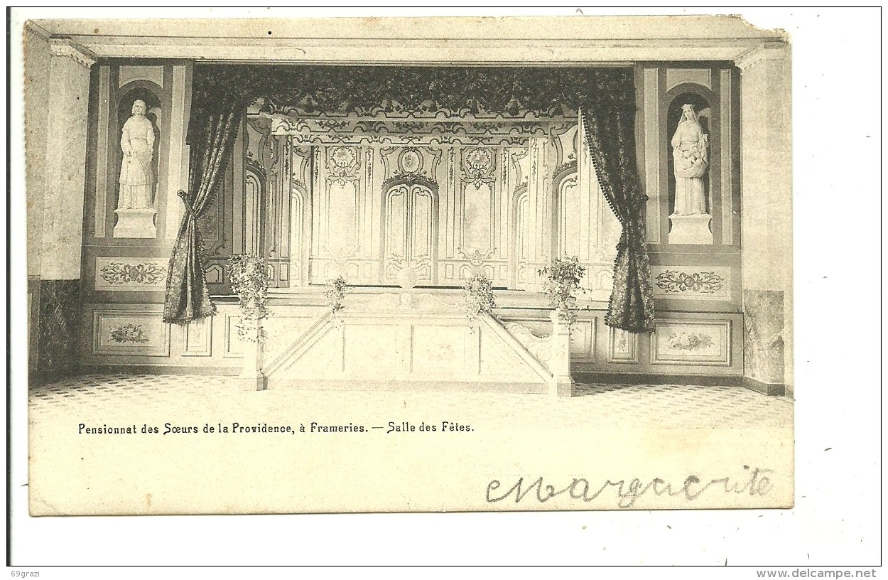 Frameries Pensionnat Des Soeurs Salle Des Fêtes ( Voir Coin Supérieur Droit ) - Frameries