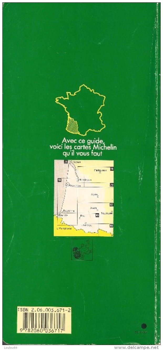 Guide Michelin - Guide De Tourisme - Pyrénées - Aquitaine Côte Basque - Parution 1986 - 208 Pages - En Bon état - - Michelin (guides)