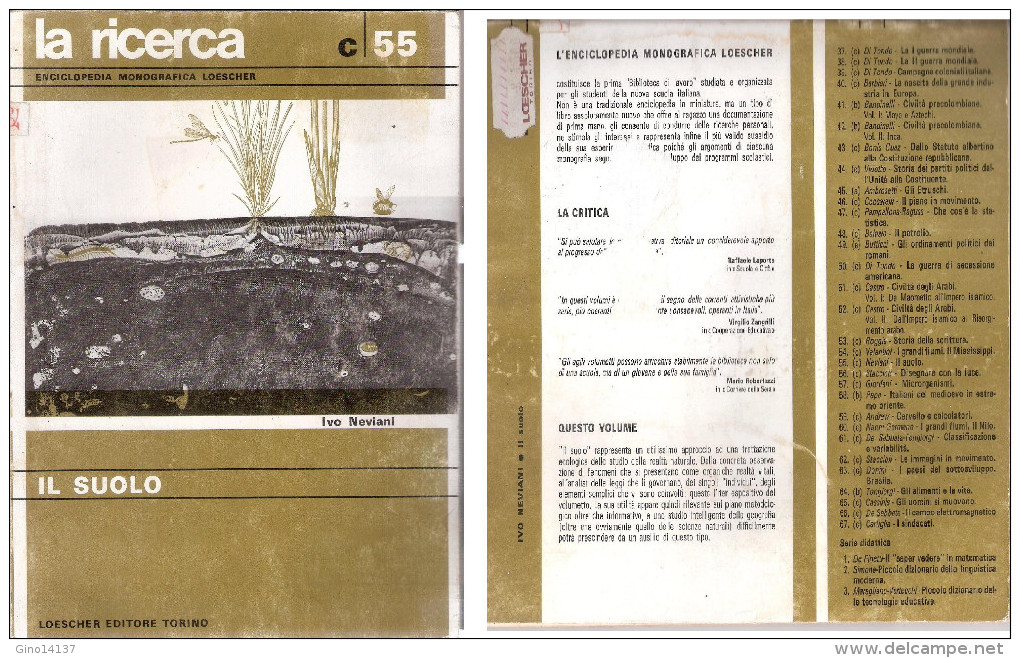 Dalla Collana: La Ricerca - IL SUOLO Di Ivano Neviani - Loescher Ed. Torino 1977 - Storia, Filosofia E Geografia