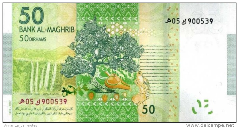 MOROCCO 50 DIRHAMS 2012 (2013) P-75 UNC [MA516a] - Marokko