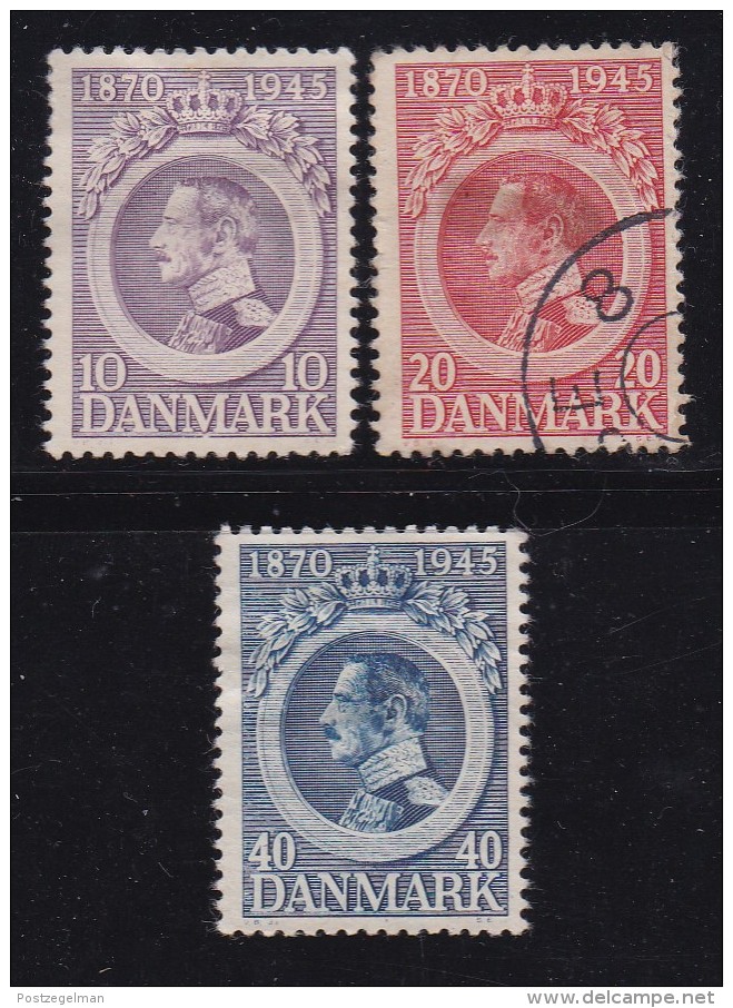 DENMARK, 1945, Used Stamp(s), Christian X,  Mi 286-288, #10053 - Used Stamps