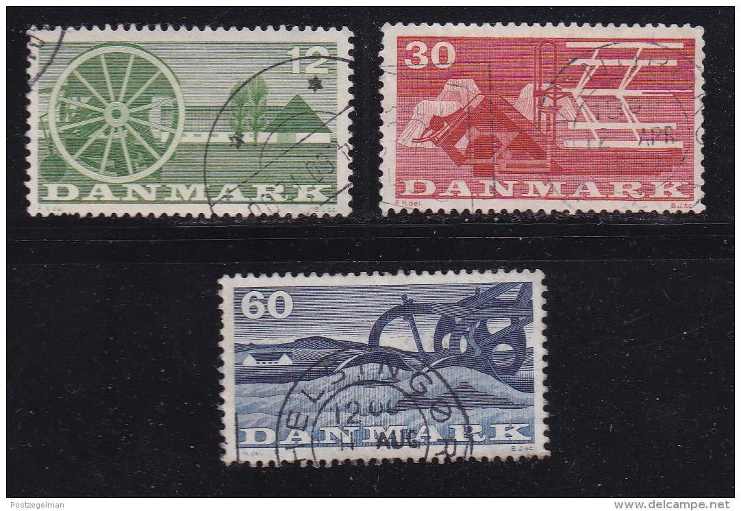 DENMARK, 1960, Used Stamp(s), Agricultural, MI 378-380, #10075, Complete - Used Stamps