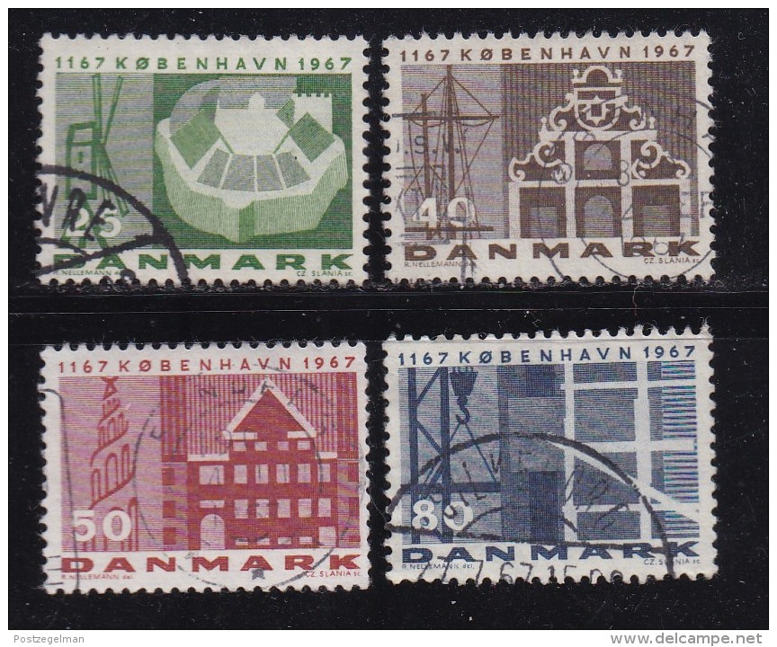 DENMARK, 1967, Used Stamp(s), Kopenhagen, MI 451-454, #10092 , Complete - Oblitérés
