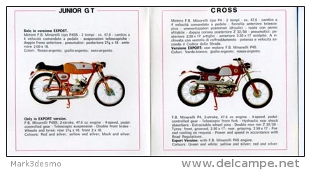 CF CICLOMOTORI PRODUZIONE 1969 Depliant Originale Genuine Motorcycle Factory Brochure Prospekt - Motos