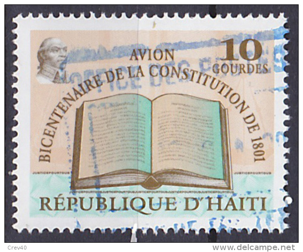 Timbre Oblitéré N° 1609(Michel) Haïti 2001 - Bicentenaire De La Constitution De 1801 - Haití