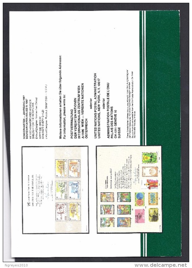 150026065  ONU  YVERT  AÑO  1987  **/MNH  (CUADERNILLO) - Postzegelboekjes