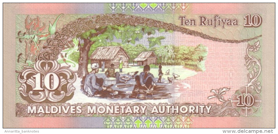 MALDIVES 10 RUFIYAA 2006 (AH1427) P-19c UNC  [ MV211c ] - Maldiven