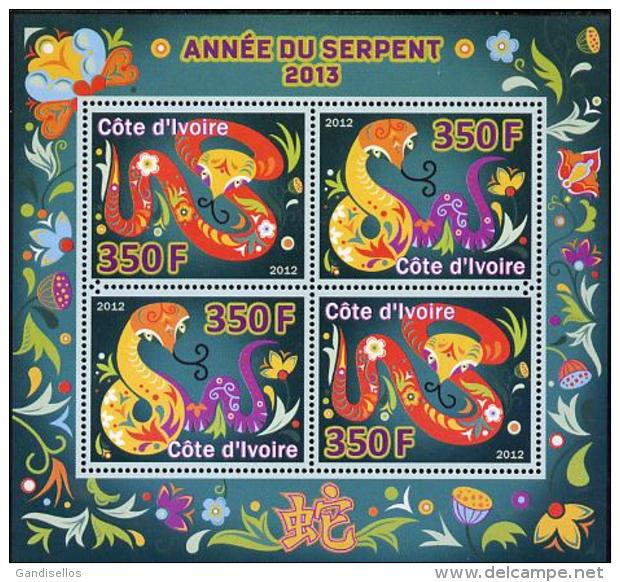 5 SHEETS COLLECTION NEW YEAR OF SNAKE ANNEE DU SERPENT - Chines. Neujahr