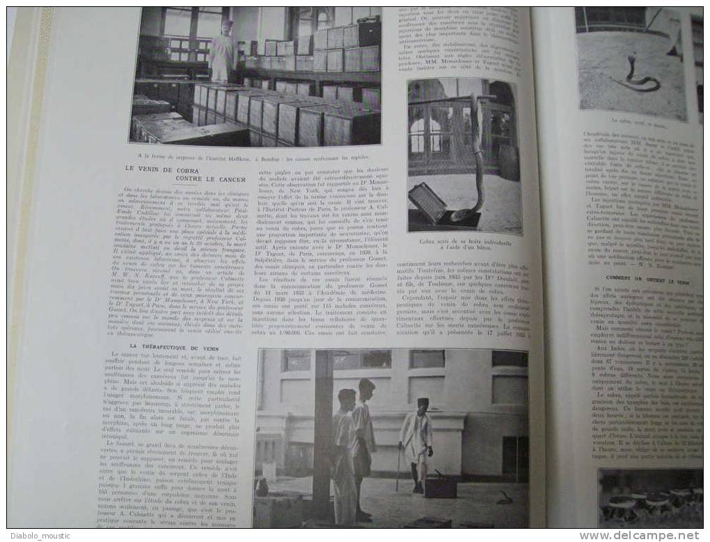 3 Novembre 1934:; Course Avions LONDRES-MELBOURNE; Expo  Arts Et Techniques;Loco De Vénissieux; Venin De Cobra - L'Illustration