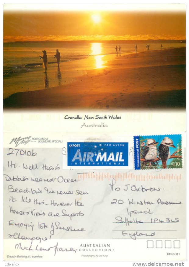 Cronulla, NSW, Australia Postcard Posted 2006 Stamp - Andere & Zonder Classificatie