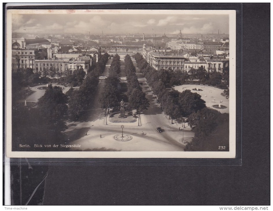 Berlin Blick Von Der Siegessäule Werbestempel "übt Nationale Solidarität ! Gebt ! Helft ! " 1934 - Briefe U. Dokumente