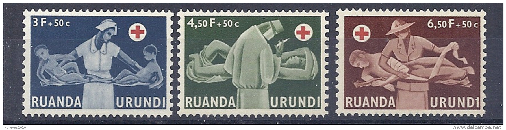 150026113  RUANDA  YVERT  Nº  202/4  **/MNH - Nuevos