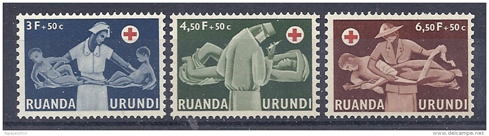 150026114  RUANDA  YVERT  Nº  202/4  **/MNH - Nuevos